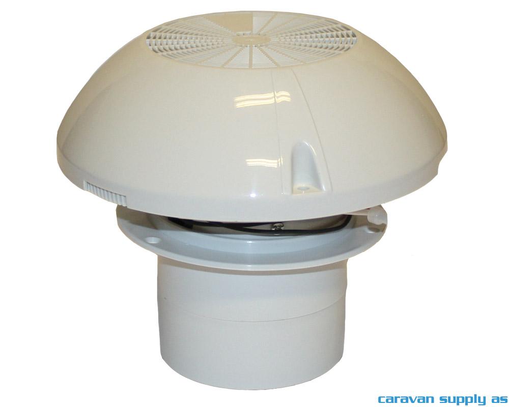 Takventil Dometic GY11 m/vifte 12V 24W lysgrå