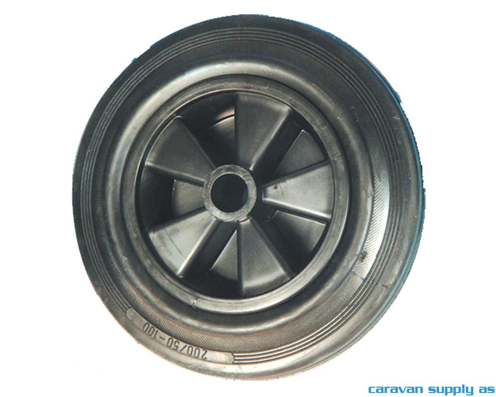 Reservehjul til nesehjul kompakt 200x50mm plastfel
