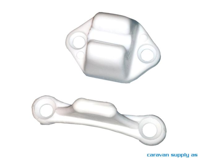 Dørholder strek hvit