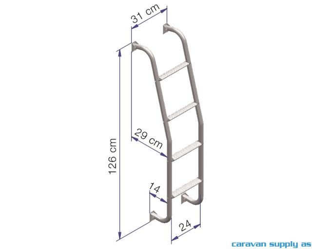 Stige utvendig Thule Ladder m/4 trinn