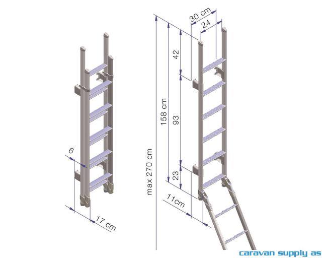 Stige utvendig Thule Ladder m/11 trinn