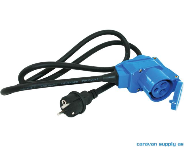 Kabel hann schuko + vinkelstikk