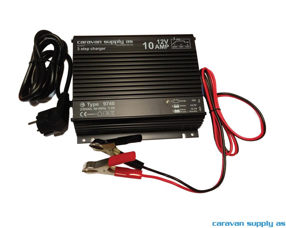 Batterilader Mascot 9740 10A 12V 3trinn