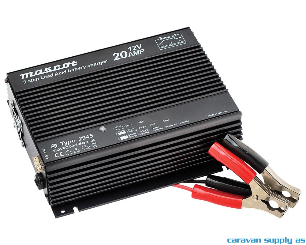 Batterilader Mascot 2945 20A 12V 3trinn