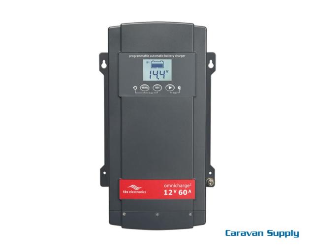 Batterilader 60A 4-steg Omnicharge² 3 utganger