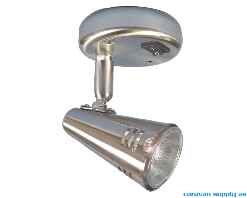 Lampe Annika m/1 spot+bryter 12V matt krom