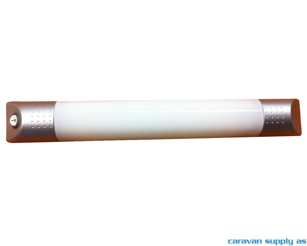 Lampe Alpha 1x8W sølvgrå