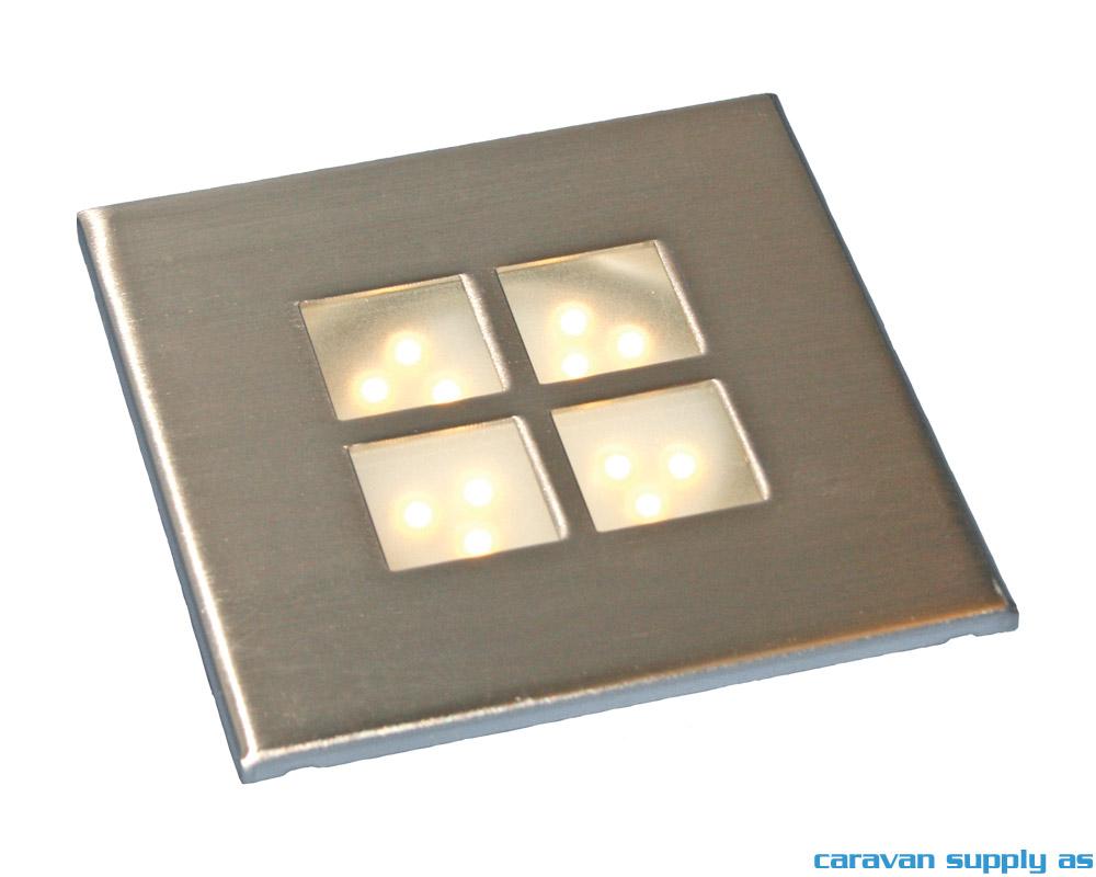 Lampe Gamma LED 50 lumen 1W (5W) 12V innbygg Ø6cm 