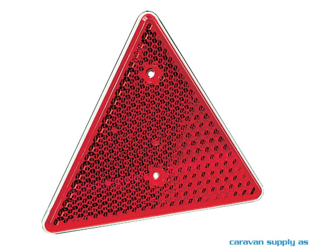 Refleks trekant 156x136mm rød 2stk