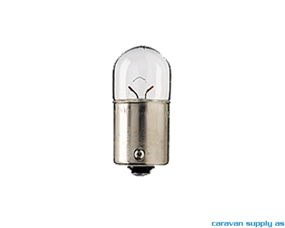Lyspære BA15S 5W 12V klar