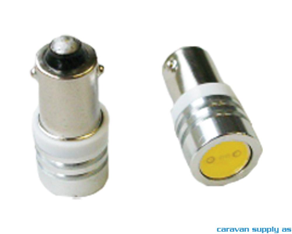 Lyspære BA9S LED 31 lumen 0,89W (6W) 12V 12x27mm