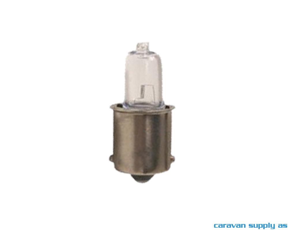 Lyspære BA15S 5W 12V halogen klar
