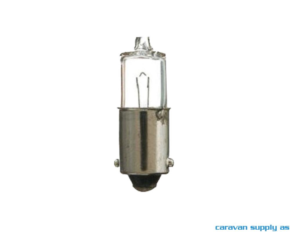 Lyspære BA9S 10W 12V halogen klar