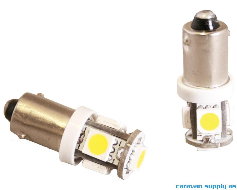 Lyspære BA9S LED 41 lumen 0,5W (6W) 12V 11x29mm
