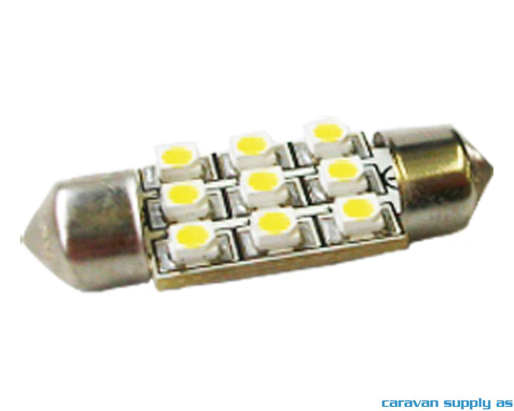 Lyspære Sofitt 36mm S8,5 LED 31 lumen 0,4W (5W) 12