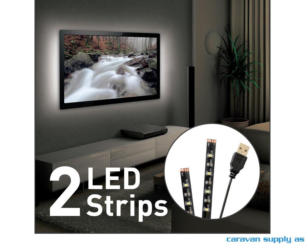 Lysstripe LED USB til 80