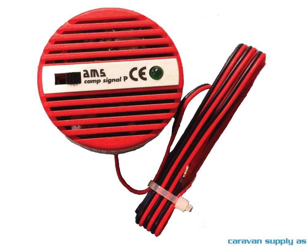 Gassalarm Camp Signal P 12V rød