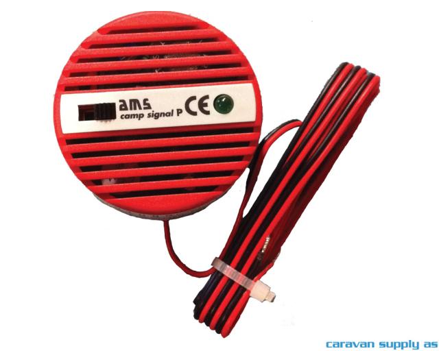 Gassalarm Camp Signal P 12V rød