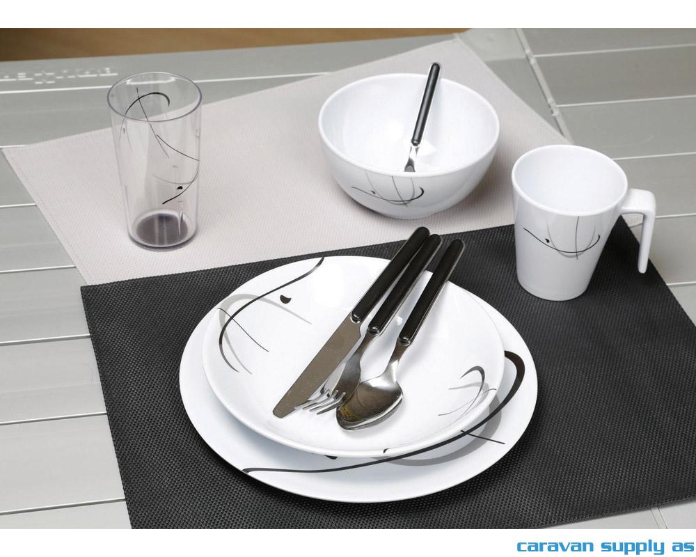 Bordbrikke Brunner Delicia 30x45cm svart