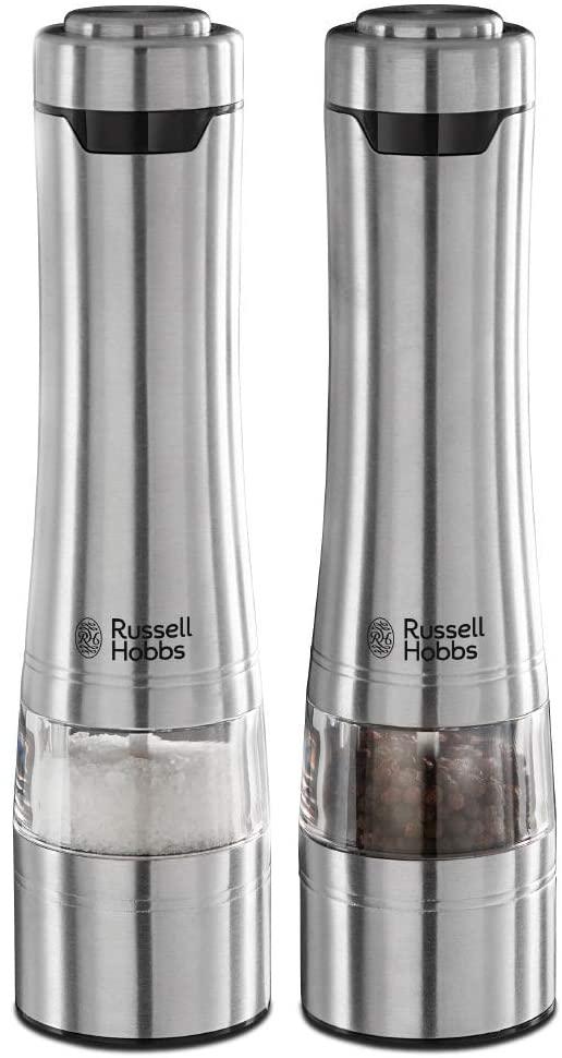 Salt-Pepper kvern Russel Hobbs batteridrift stål