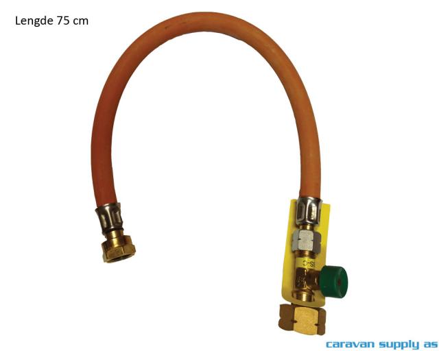 Gasslange Truma m/slangebruddssikring 75cm G8 Euro