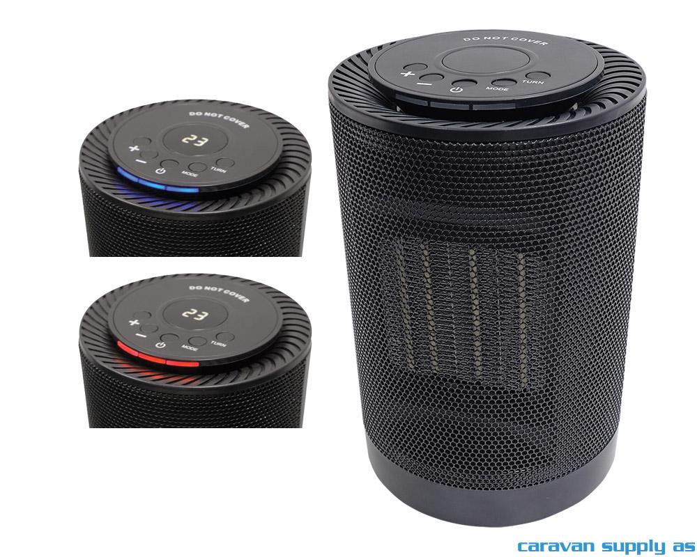 Varmeovn Sunnywarm 360 m/veltesikring 1200W svart