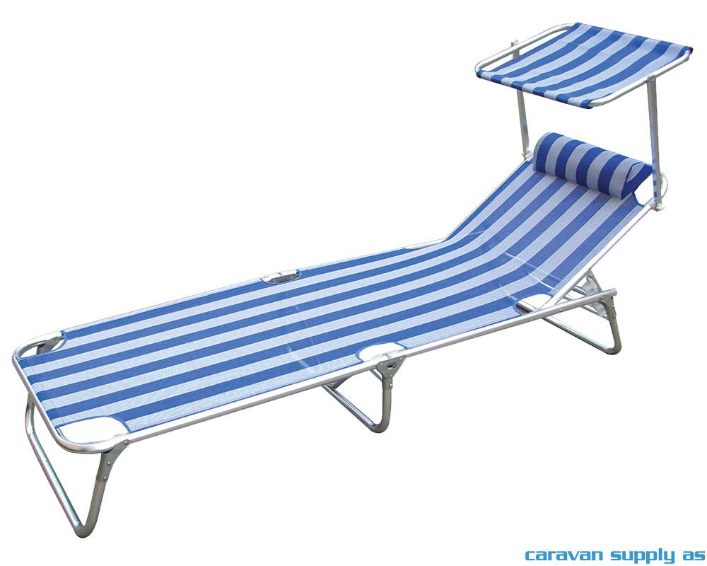 Solseng Sun Comfort II m/solskjerm 186x60x30cm alu