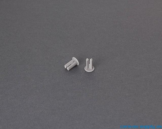 Rivet snip snap awning leg end 2pcs