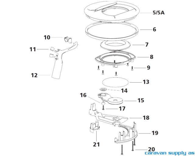 Complete mechanism for C400/C500 Right 3233106